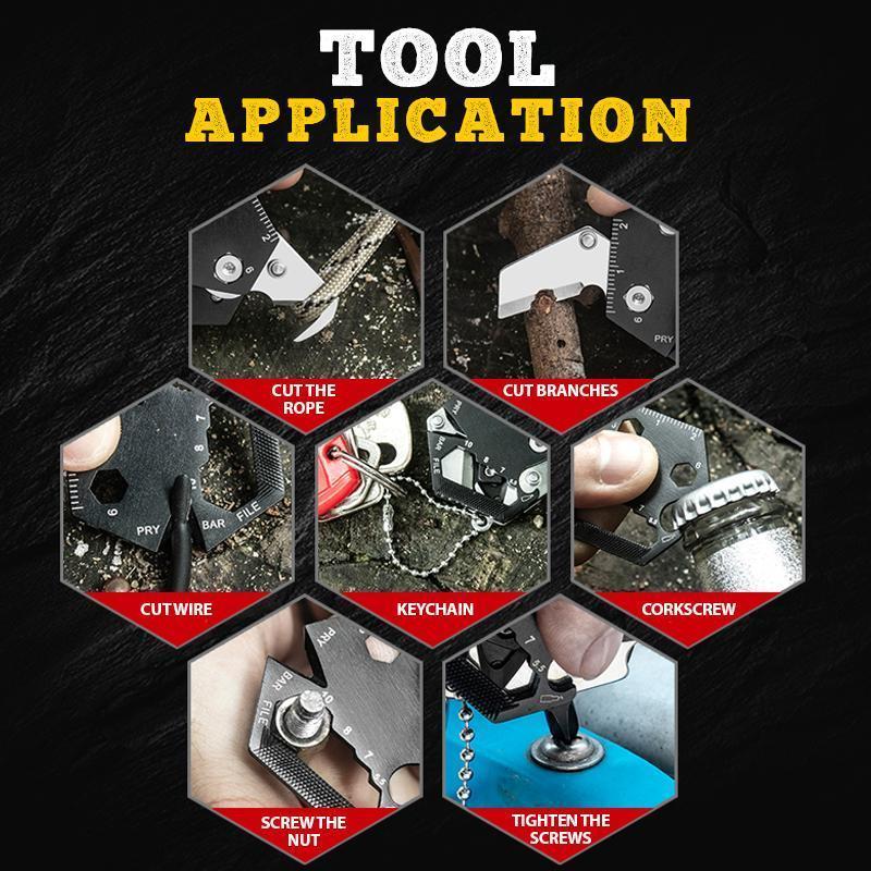 Multifunctional Hexagon Folding Knife Outdoor Tool