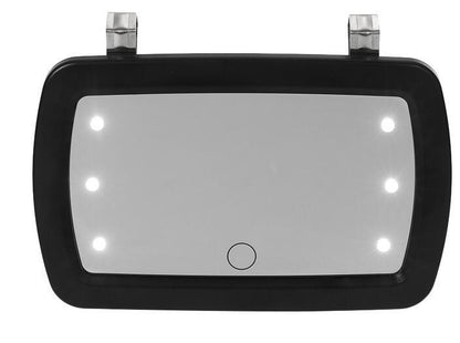 Car Makeup Mirror Sun Visor With Finger Touch